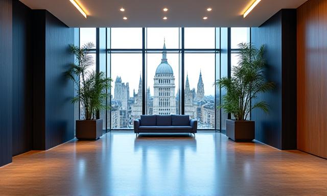 Modern professional law office in London